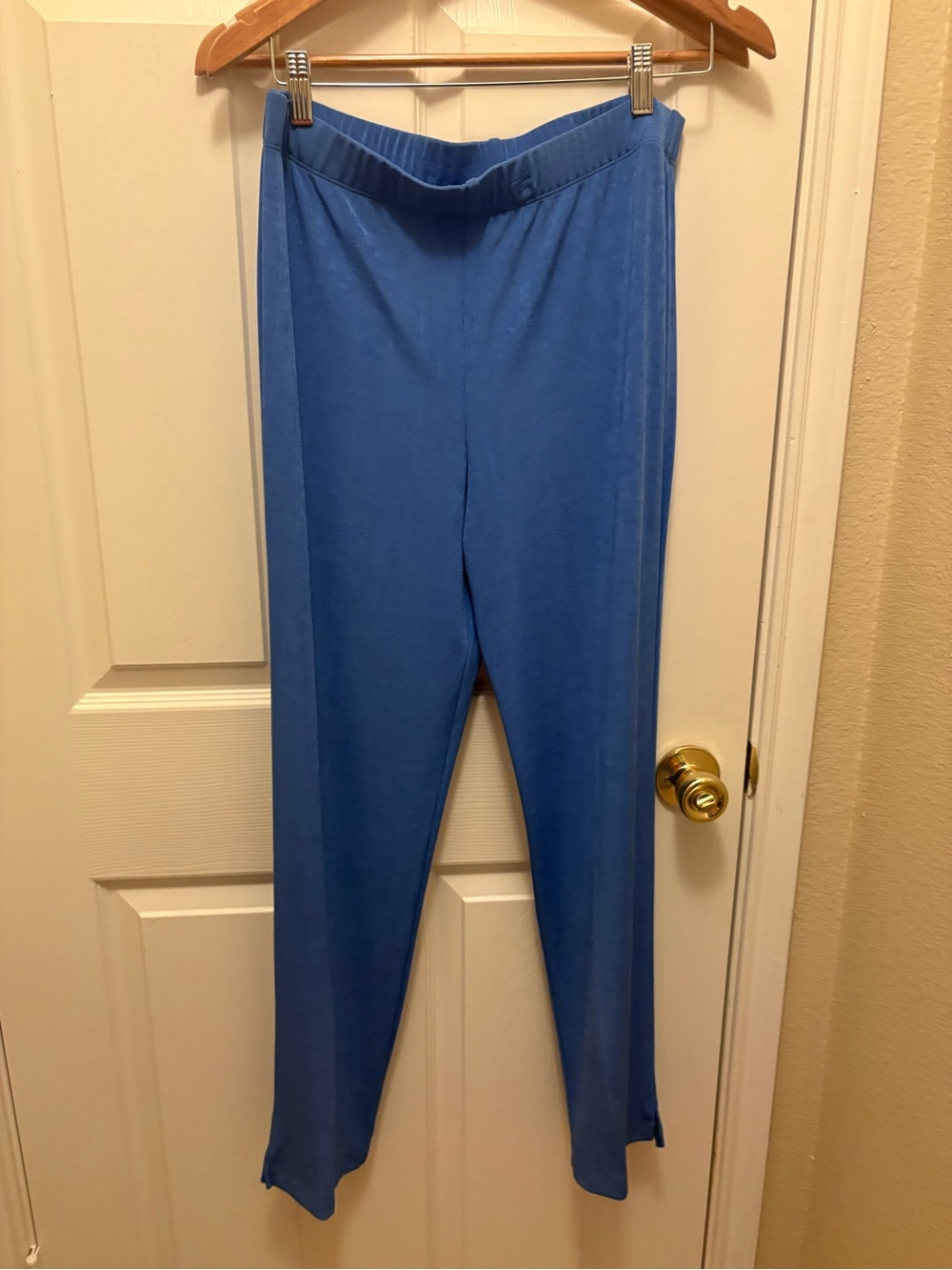 Chicos travelers size 1
Blue Knit Pull-On Pants